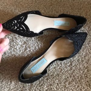 Blue by Betsey Johnson embellished flats
